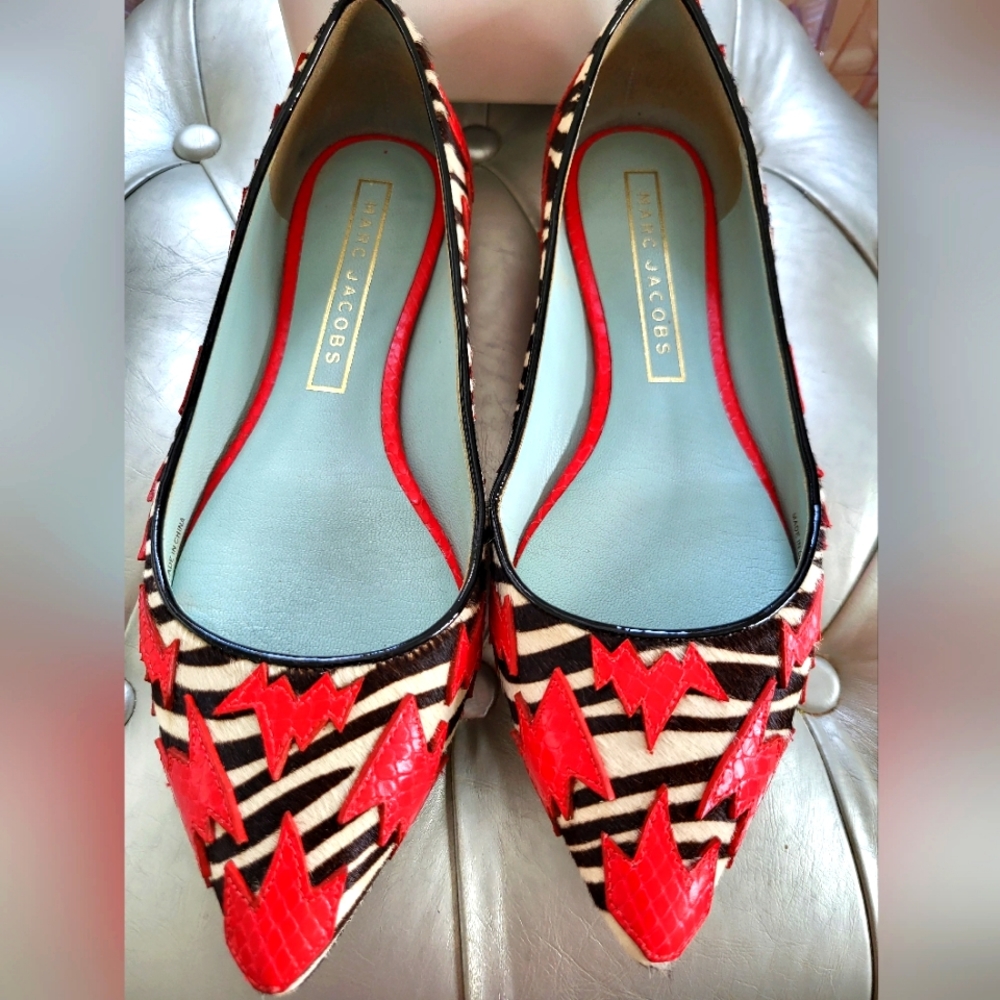 Marc Jacobs Real Calf Hair Flats, size 7
